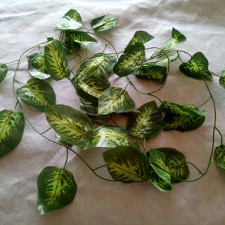 hiasan outdoor daun pagar sintetis daun plastik daun hias 