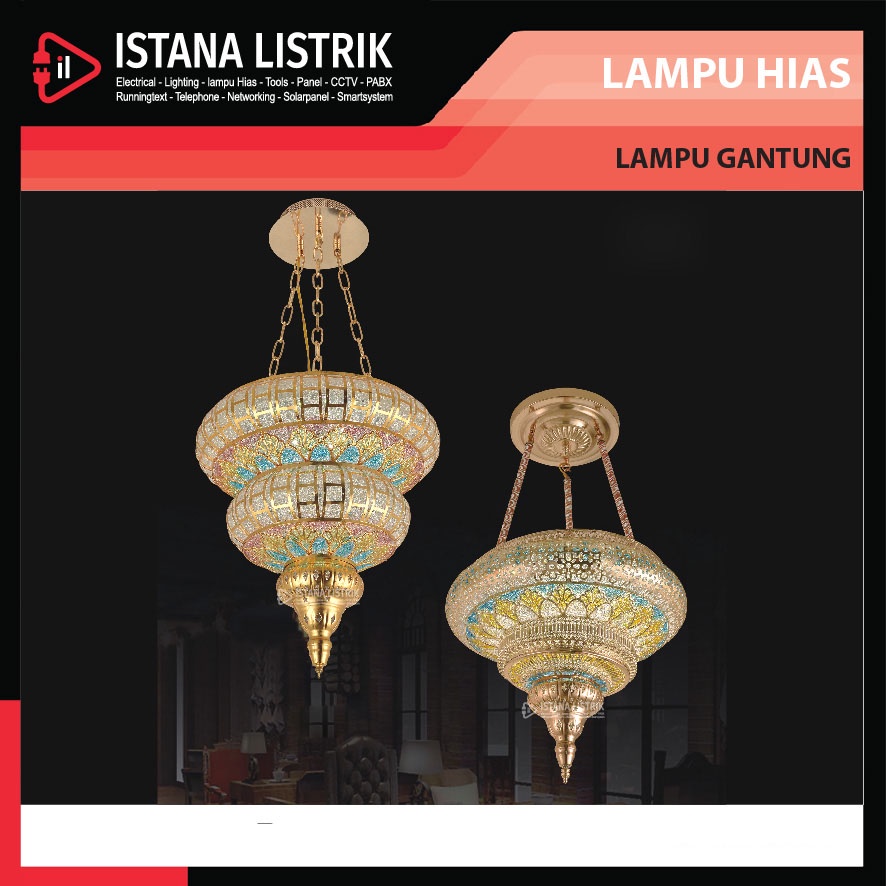 LAMPU HIAS / LAMPU GANTUNG / LAMPU DEKORASI TURKI 902