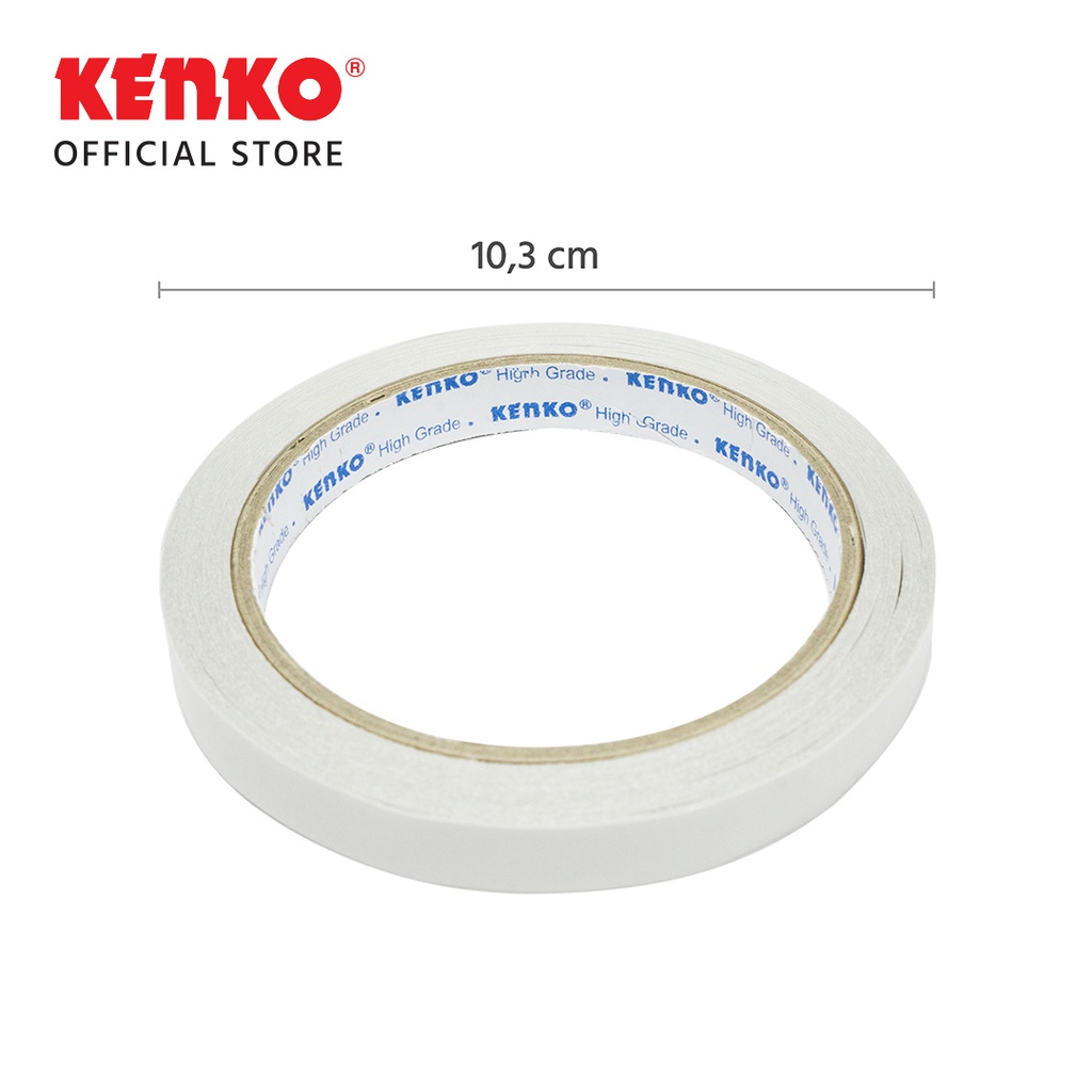 

MJ Double Tape KENKO 0.5 inch 12mm (Core Biru) / Tape / Perekat/Dobel Tape