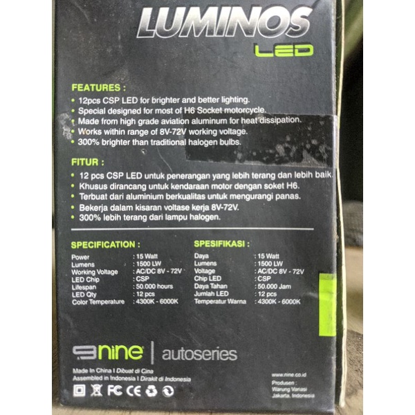 LAMPU LED Luminos H4