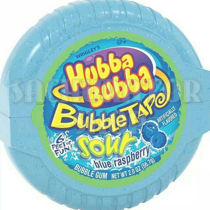 

[BISA BAYAR DITEMPAT] Permen Karet Hubba Huba Bubba Buba Bubble Gum Tape Blue Raspberry 56 g