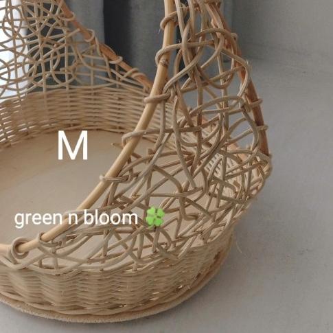 

☃ keranjang parcel rotan bulat unik medium ♢