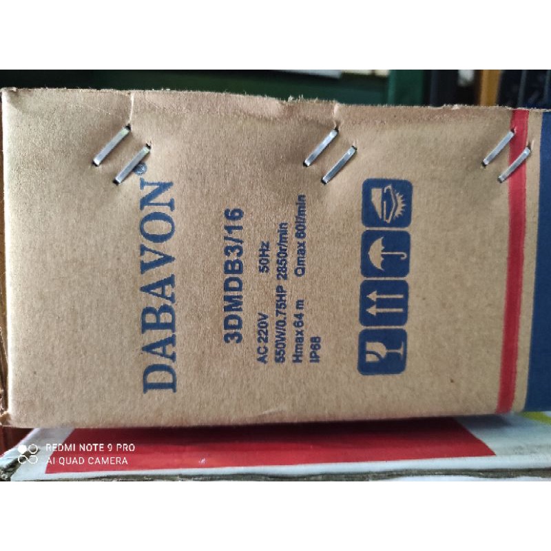 dabavon satelit pompa sumur dalam 0.75hp atau 3/4pk