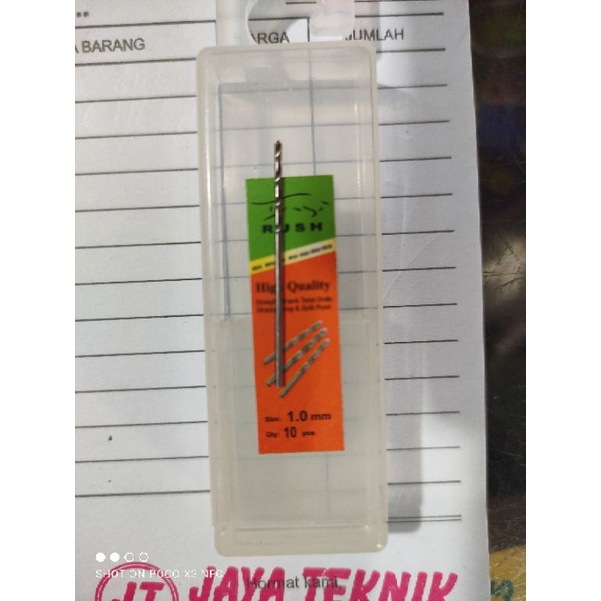 mata bor besi dan kayu 1mm rush harga satuan/pc