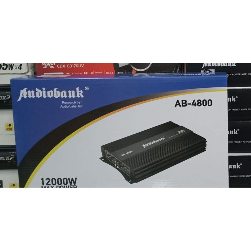 power mobil 4 channel AUDIOBANK AB-4800 original 12.000 watt