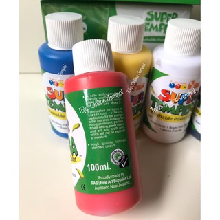 Non Toxic Washable Finger Paint 5 warna Mudah Cuci FAS 