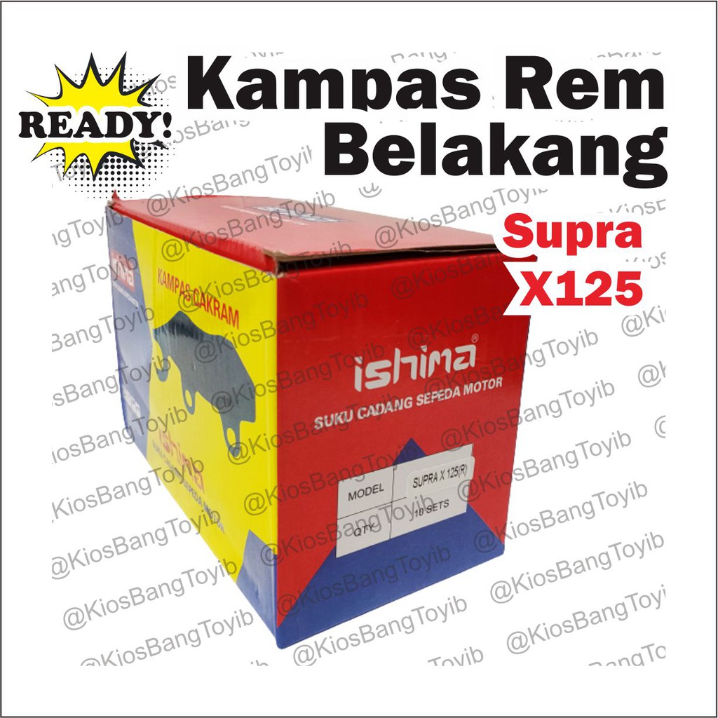 Kampas Rem Cakram Discpad Belakang Honda Supra X125/Tiger/Vixion New/Satria FU/Verza/Megapro ★ISHIMA