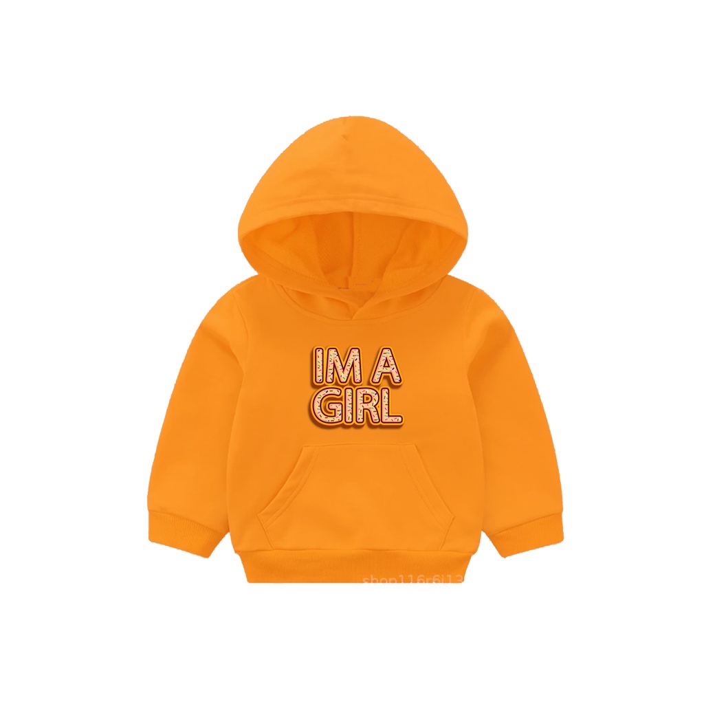 Hoodie im girl Anak Fleece Pakaian Anak