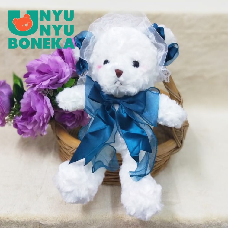 Boneka teddy bear import lembut 32cm beruang house kado hadiah ultah souvenir hampers