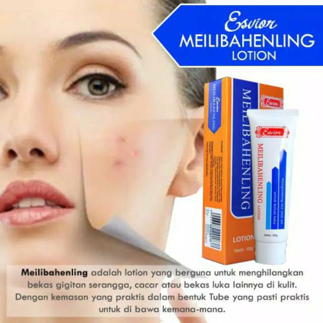 [BPOM] MEILIBAHENLING KRIM PENGHILANG BEKAS JERAWAT LUKA HITAM KORENG 40ML