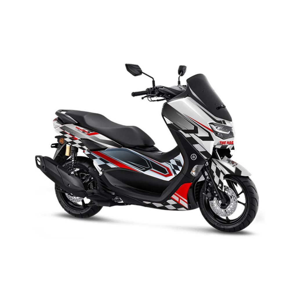 Stiker DECAL NMAX NEW 2020 PUTIH pullbody costum variasi asesories motor yamaha nmax