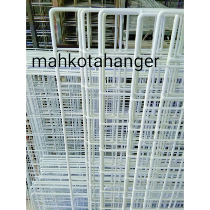aksesoris-perhiasan-tempat- jaring ram besi dinding ukuran 45cmx95cm gantungan hook ram display