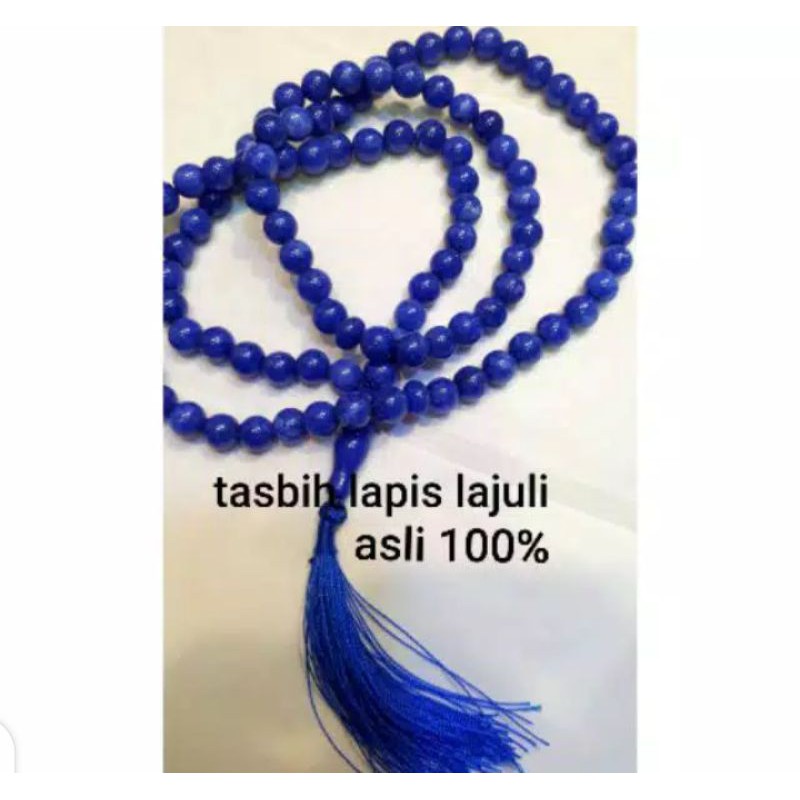 PROMO BIG SALE TASBIH BATU LAPISLAZULI 99 BUTIR ASLI 100%