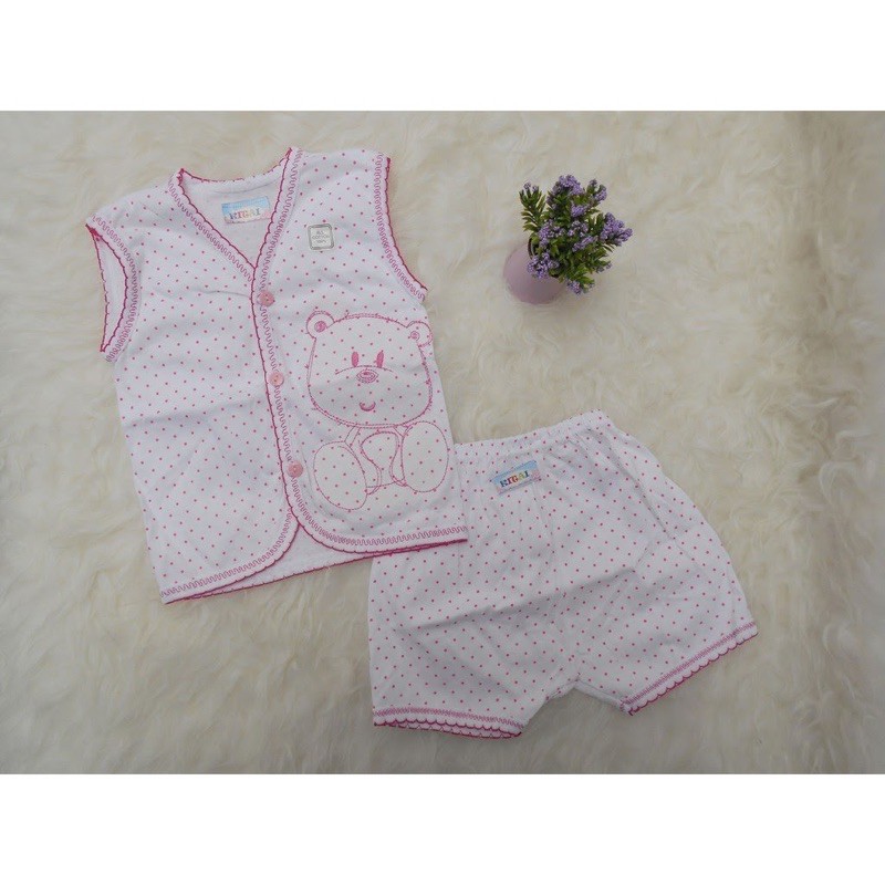 KITAI SETELAN BAJU BAYI YOUCANSEE BAJU TANPA LENGAN BAYI BAJU SINGLET UNISEX