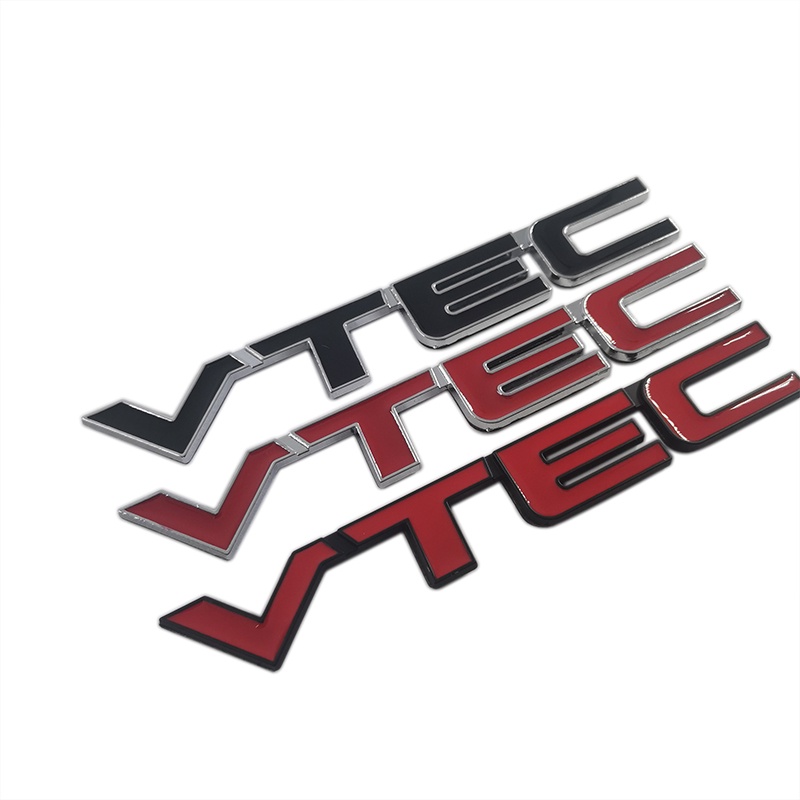 1pc Stiker Emblem Logo VTEC Bahan Metal Untuk Dekorasi Mobil Honda VTEC