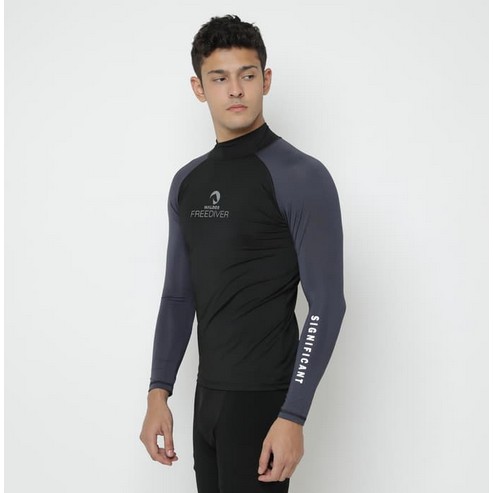 Setelan Pakaian Olahraga Pria 1 Set Training Fun Run Freediver Black Dark Grey Cycling Jogging Fitne