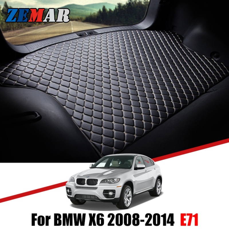 Matras Pelindung Bagasi Mobil BMW X6 E71 2008-2014 Bahan Kulit Premium