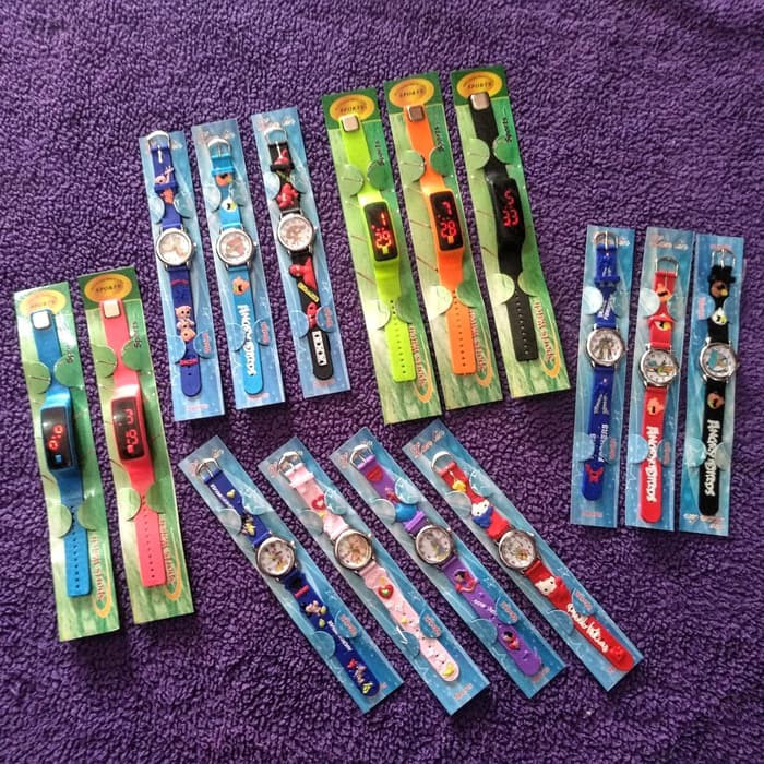 GROSIR JAM TANGAN ANAK KARAKTER MURAH DIGITAL & ANALOG SOUVENIR ULTAH