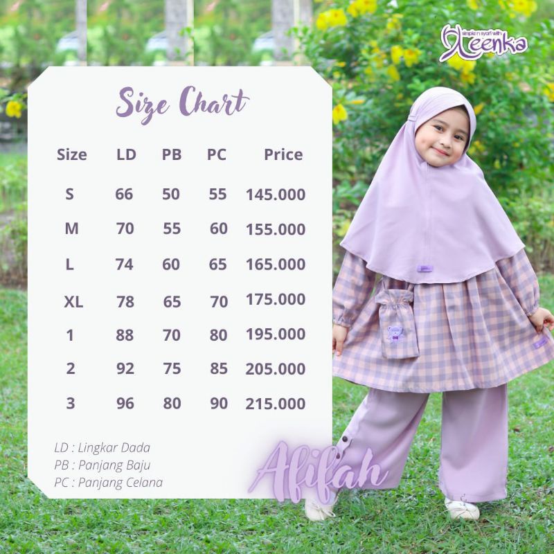 Afsheenastore One Set  Afifah By Lenka