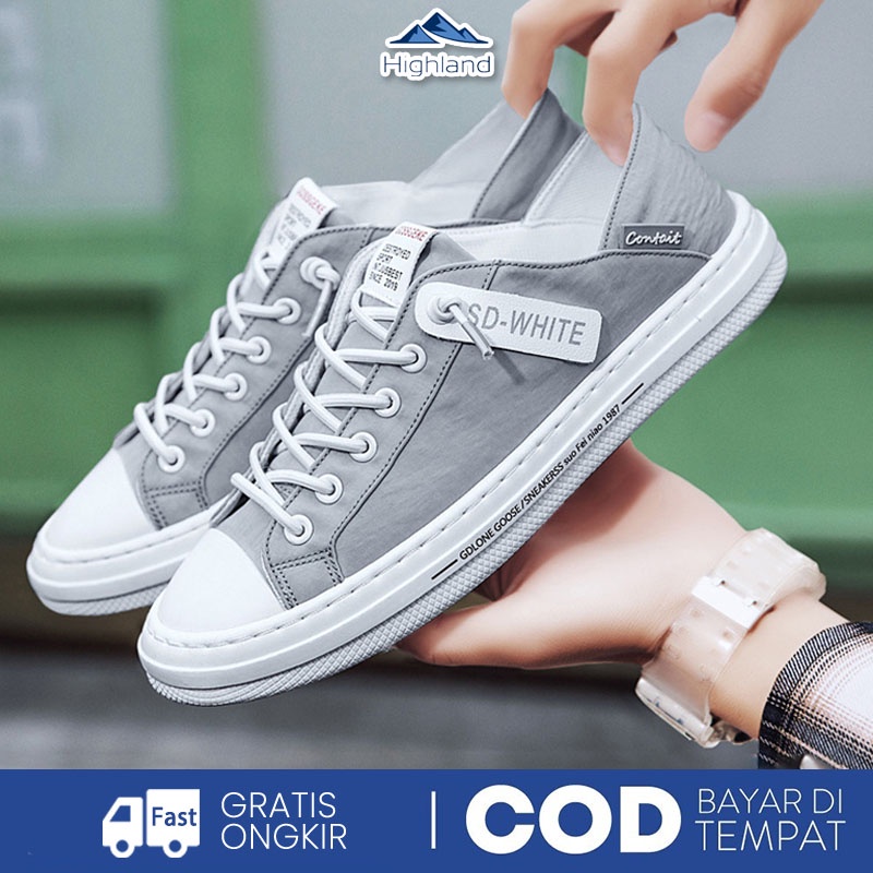 HIghland Sepatu Sneakers Pria Wanita Kasual Sepatu Keren MC114