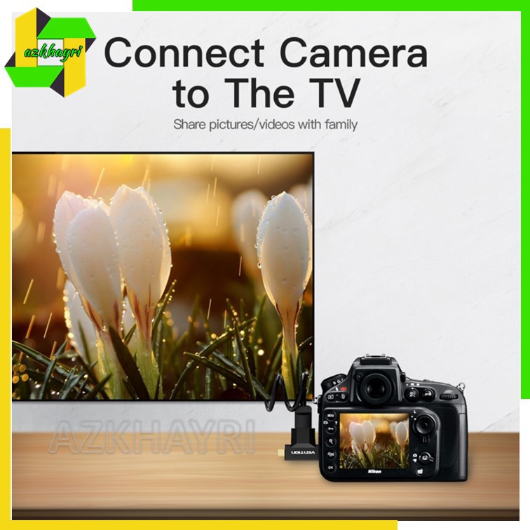 Vention Adapter Converter Mini Micro HDMI to HDMI untuk TV Proyektor Kamera