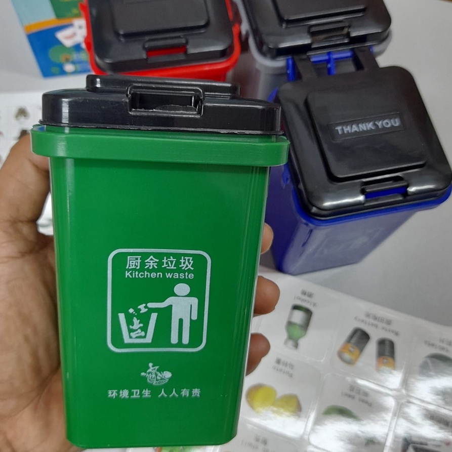 MAINAN EDUKASI PENGASAH OTAK ANAK/KLASIFIKASI LIMBAH/MINIATUR TEMPAT SAMPAH