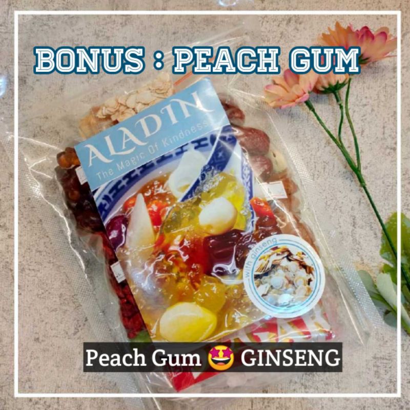 

PAKET PEACH GUM Dessert with GINSENG 125rb. Isinya banyak ya