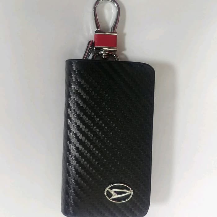 Dompet Stnk Carbon Universal Logo Honda Toyota Mitsubishi Nissan Suzuki Wuling Gantungan Kunci STNK