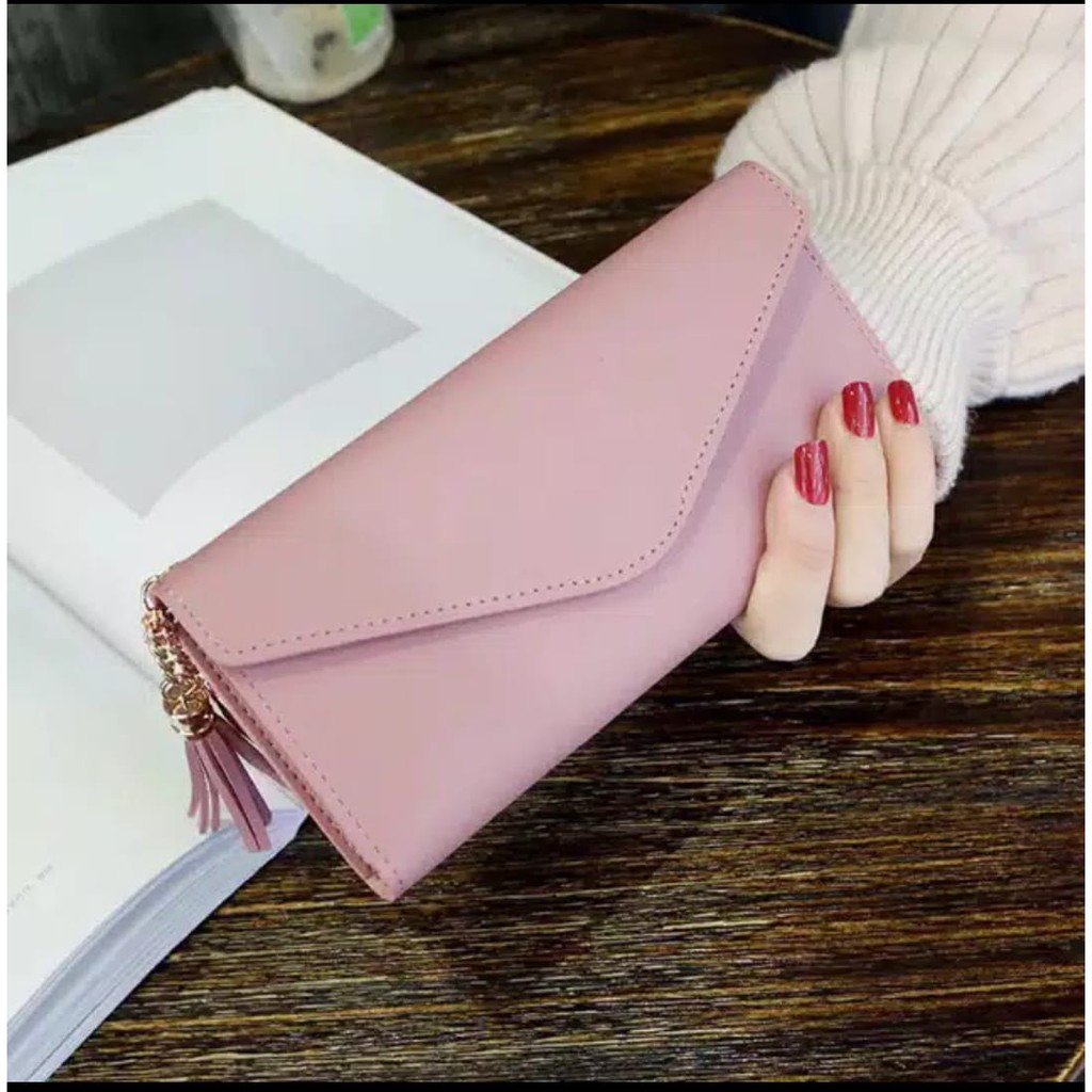 ( Fy )COD Dompet import dompet Wanita Murah Dompet Wanita Panjang Cantik Dompet Import Real Pict C3