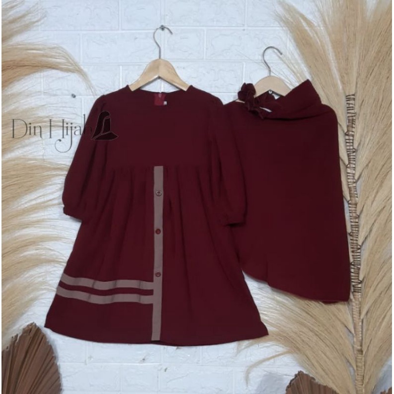 Set Banat Aqila/ Gamis anak