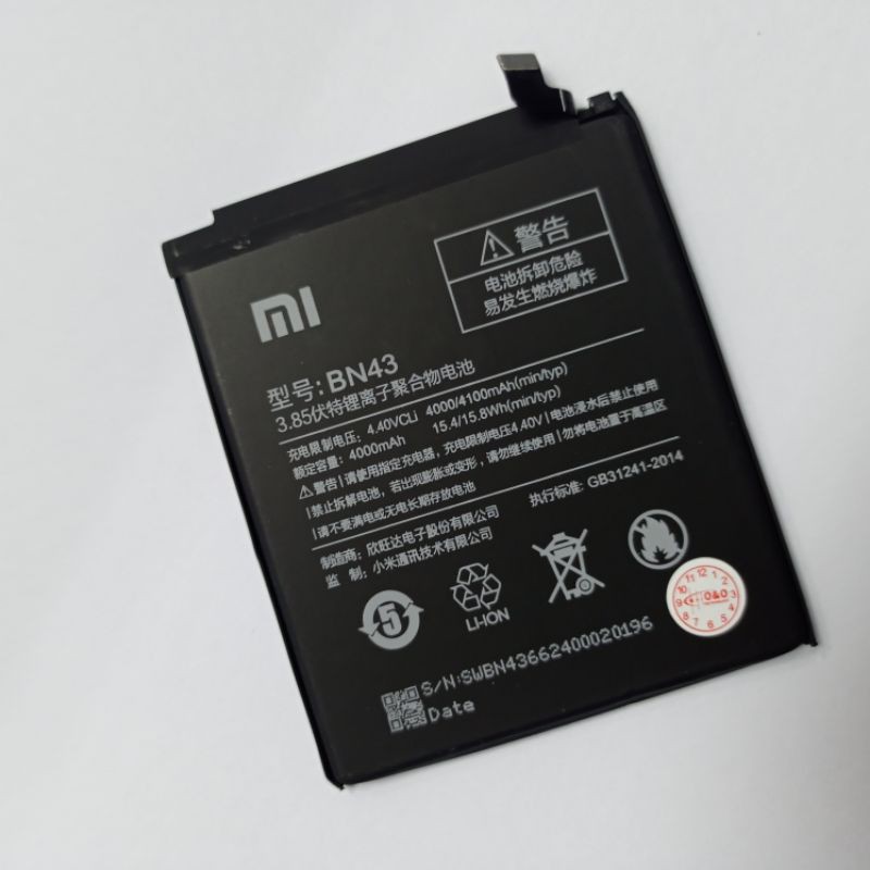 BATERAI XIAOMI REDMI NOTE 4 / 4X MEDIATEK BN41 &amp; NOTE 4 / NOTE 4X SNAPDARGON BN43 ORIGINAL