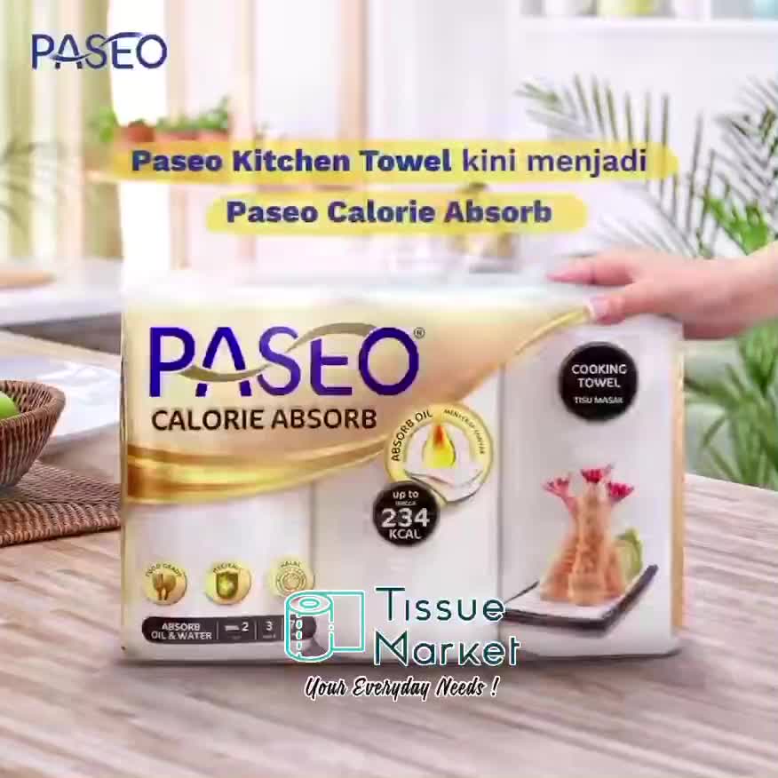 Paseo Kitchen Towel GOLD 3 Roll - 70 sheet | Shopee Indonesia