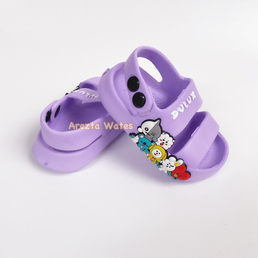 Sandal karet selop anak balita dulux 391E slip on tali belakanh