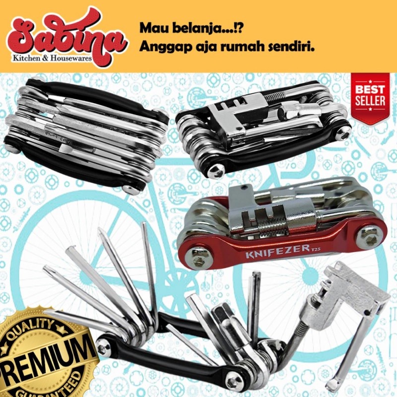 Obeng Set Reparasi Serbaguna EDC Tool Kit 11 in 1 Perkakas Sepeda