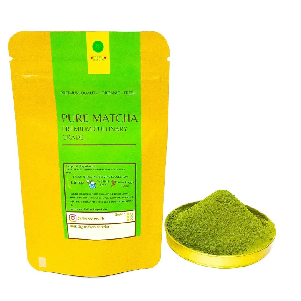 

40gr Matcha Powder / 100% Premium Japanese Pure Matcha Powder / Bubuk Matcha Murni