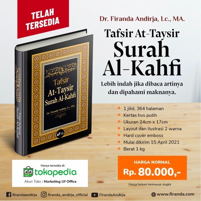 BISA COD Tafsir At-Taysir Surah Al-Kahfi - Dr. Firanda Andirja, MA.