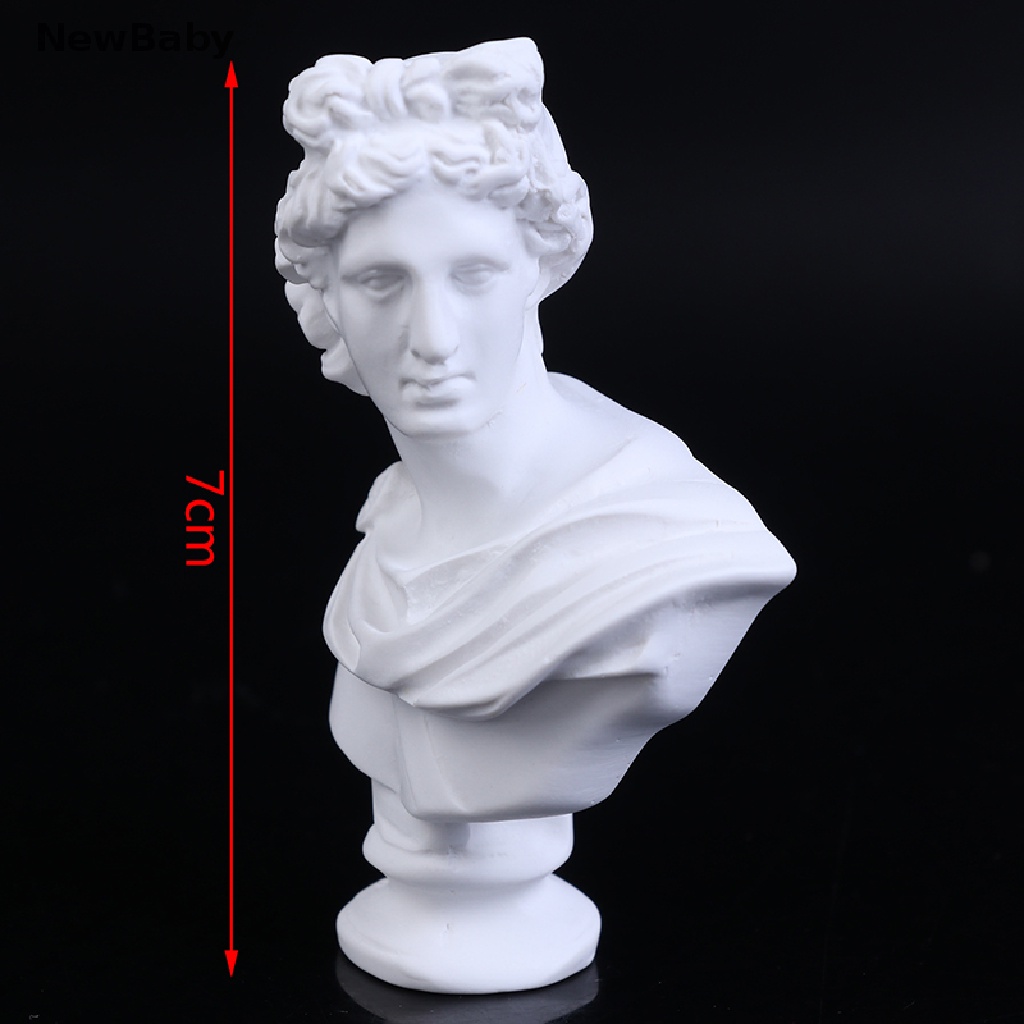 Newbaby Miniatur Patung Apollo Bahan Resin Ukuran 7CM Untuk Dekorasi Rumah Boneka 1pc Patung Pahat Apollo Mini Bahan Resin Ukuran 7CM Untuk Dekorasi Rumah