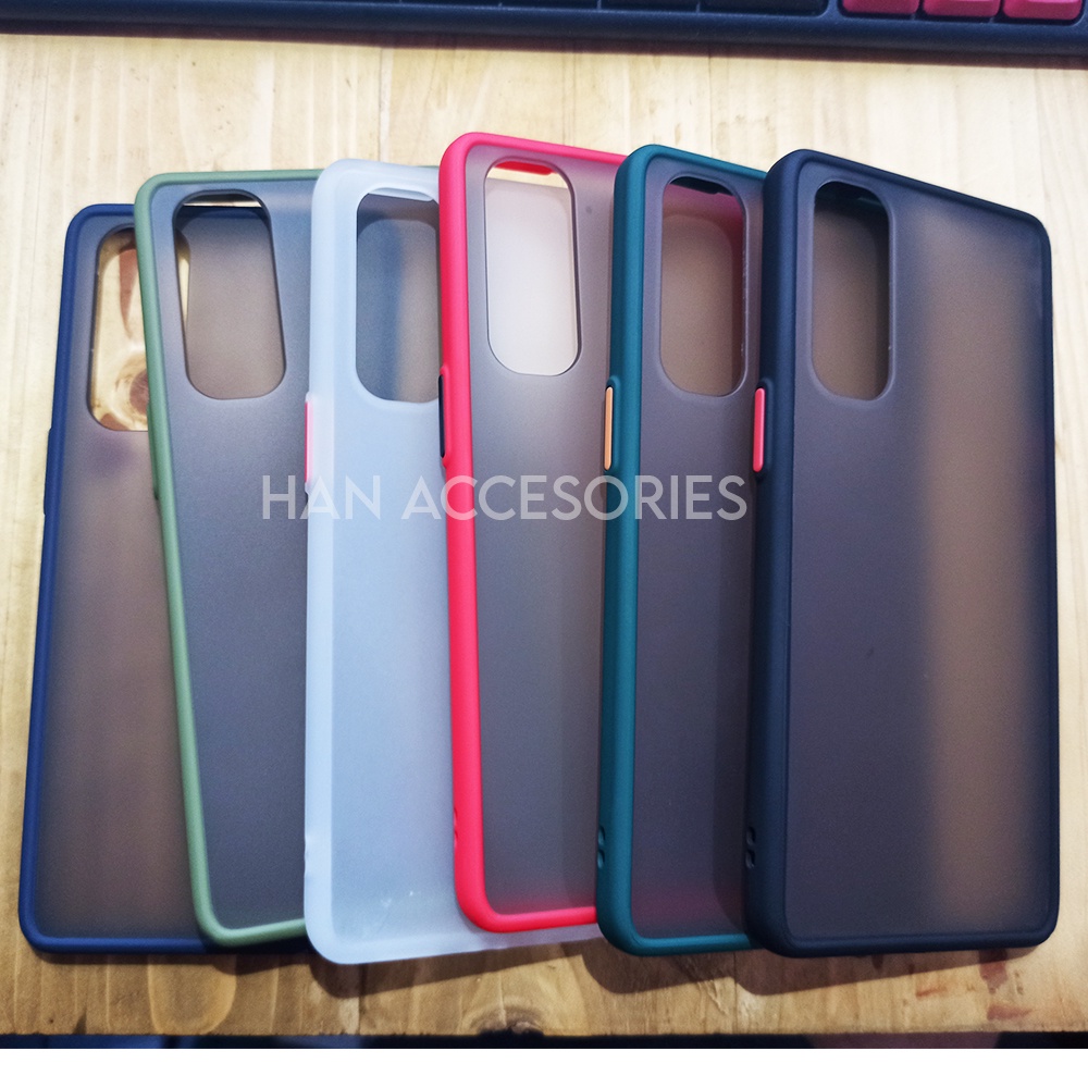 (PAKET HEMAT) Case Fuze Dove + Temperred Glass OPPO RENO RENO 2/2F/3/3 PRO/4/4 PRO 4G Hardcase / Matte Colour / Case Candy