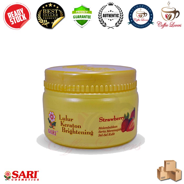 

SARI COSMETICS LULUR KERATON BRIGHTENING STRAWBERRY POT JAR 250 GR