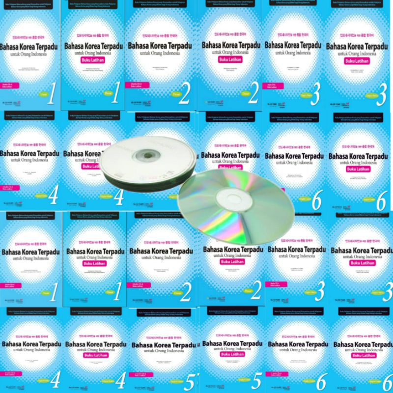 

BUKU BAHASA KOREA TERPADU UNTUK ORANG INDONESIA JILID 1-6 (12 BUKU) PLUS CD terbaru