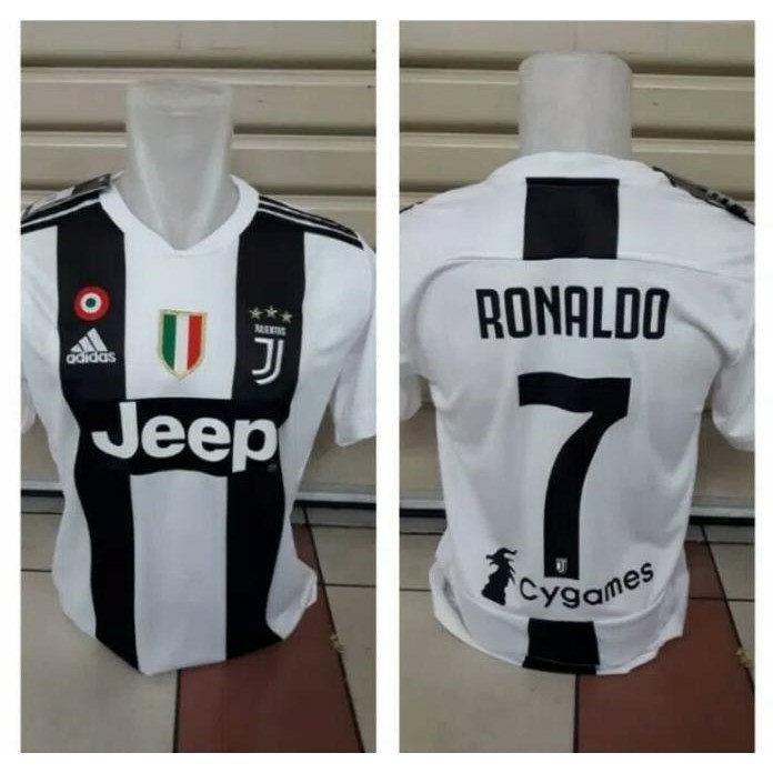 Jersey Juventus Home + Nameset Ronaldo