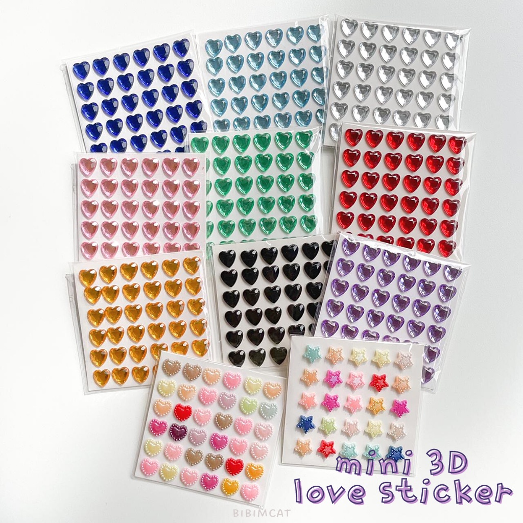 

Mini Sticker Acrylic Love 3D (75 x 75 mm) / Stiker Timbul