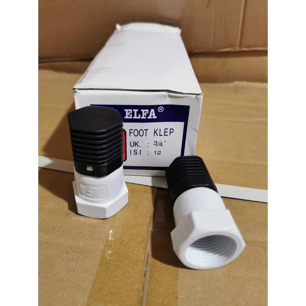 FOOT VALVE 3/4 INCH PVC ELFA  FOOT KLEP 3per4 INch PVC FILTER SARINGAN