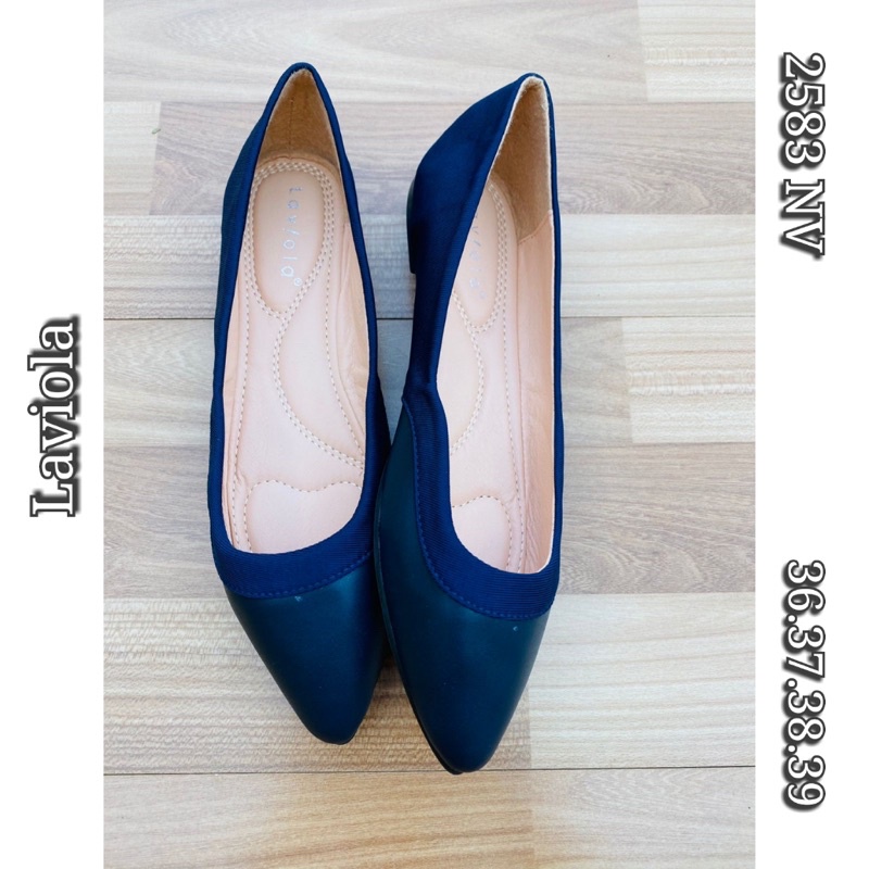 Laviola Sepatu Flat Navy Wanita