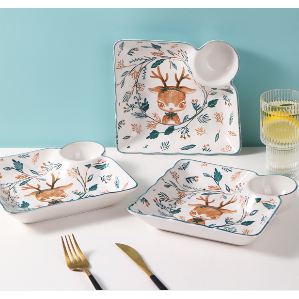 PIRING SAMBAL JAPANESE STYLE KERAMIK PORCELAIN Unik Piring Dumpling Piring Keramik