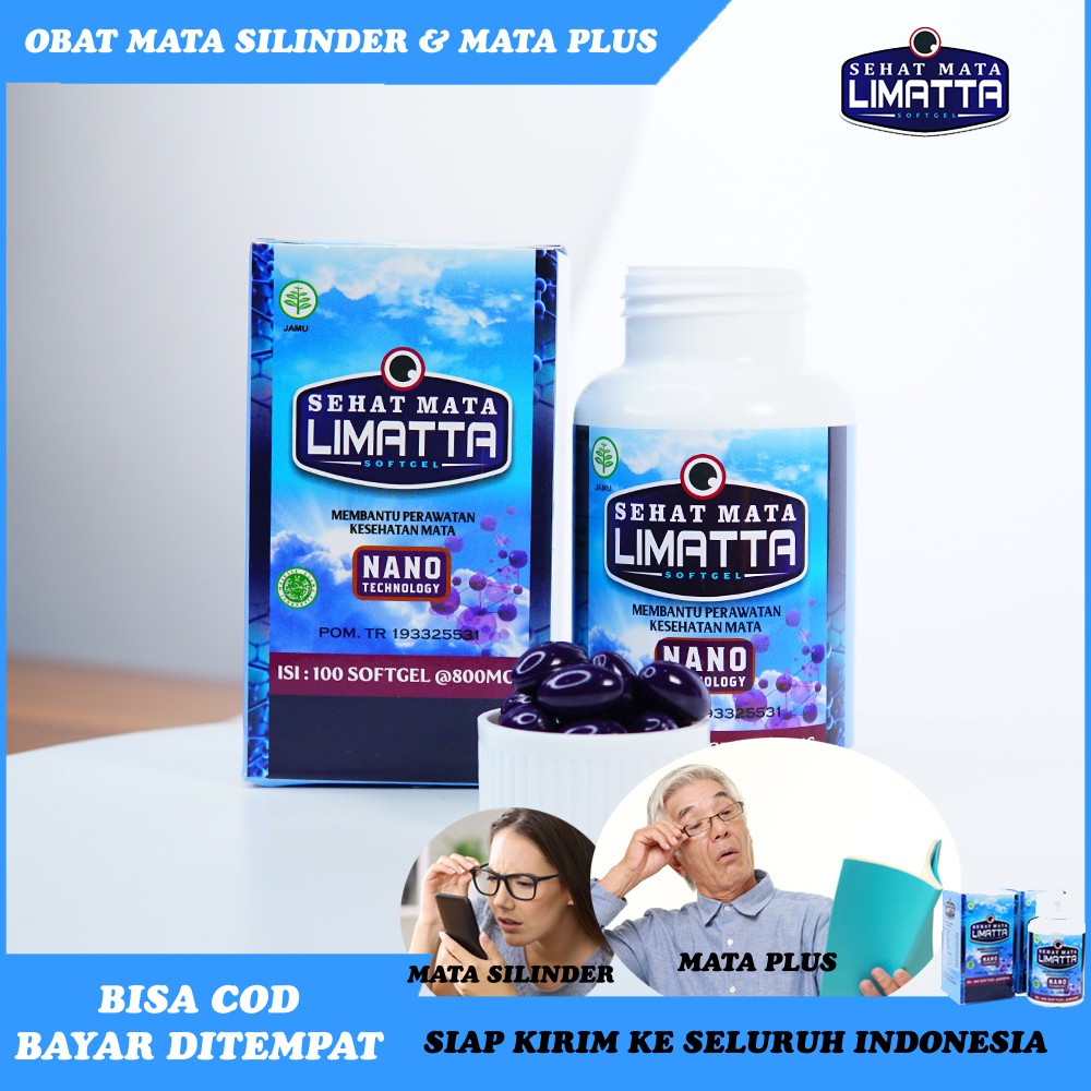 Obat Mata Plus & Silinder - Sehat Mata Limatta Original - Herbal Khusus Untuk Keluhan Mata