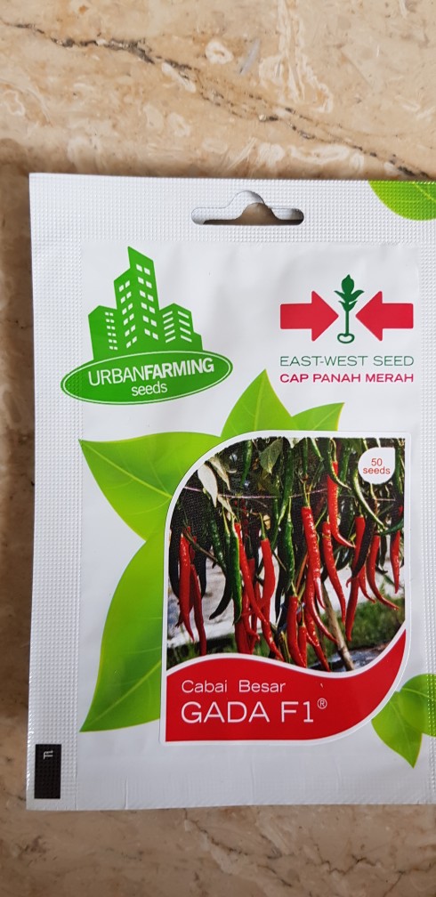 Benih Cabe Besar Gada F1 (kemasan Personal Pouch Cap Panah Merah)