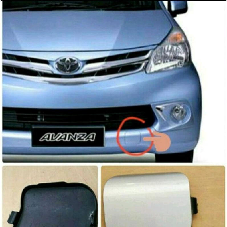 TUTUP LOBANG DEREK TOWING BUMPER DEPAN ALL NEW AVANZA XENIA 2012 2013 2014 2015