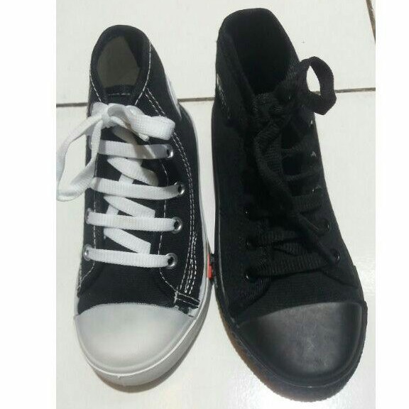 New Basket - Sepatu Sekolah Booth Tali Anak Laki Perempuan Ukuran 28 - 38