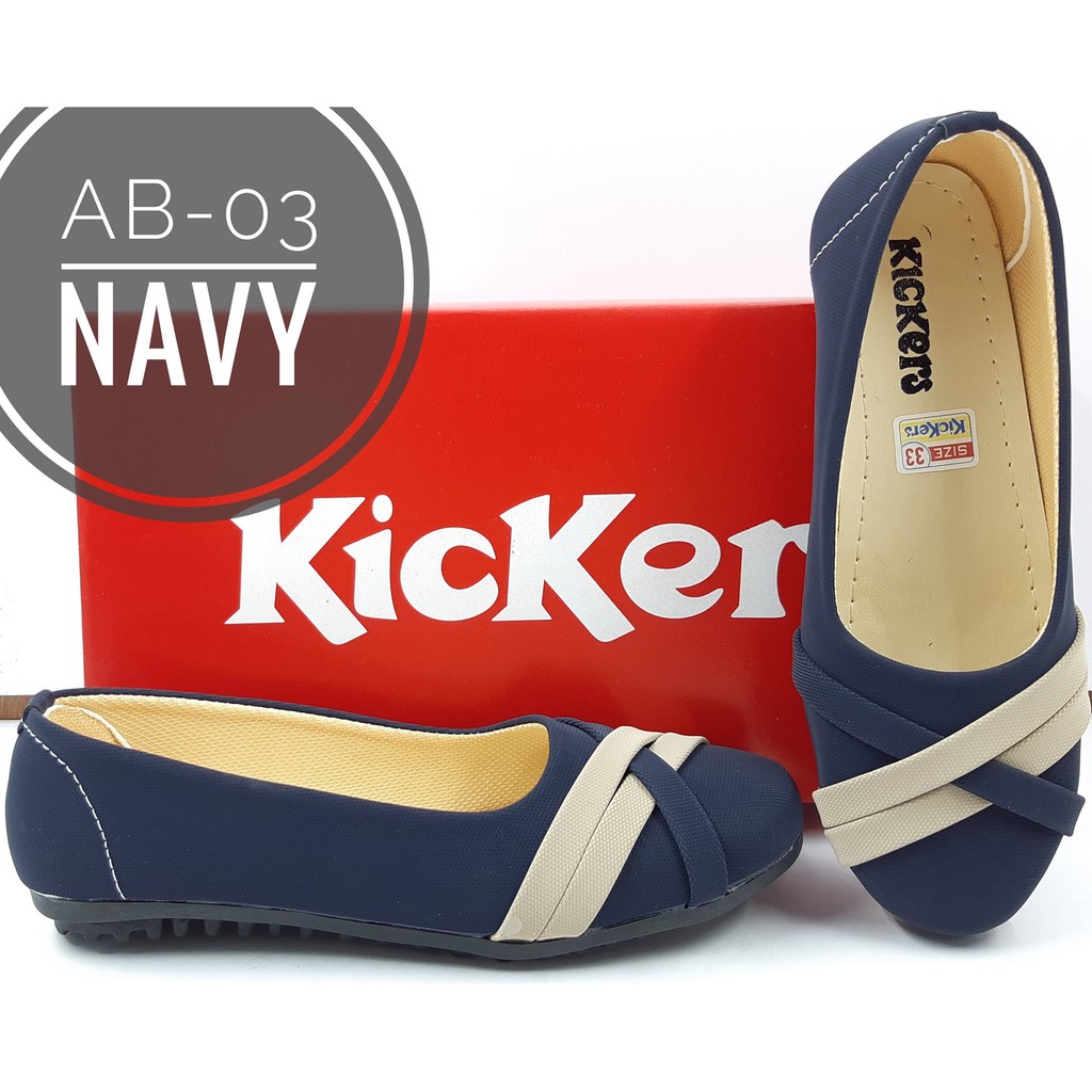 Sepatu Kickers Anak Perempuan Flat Shoes Kode AB-03